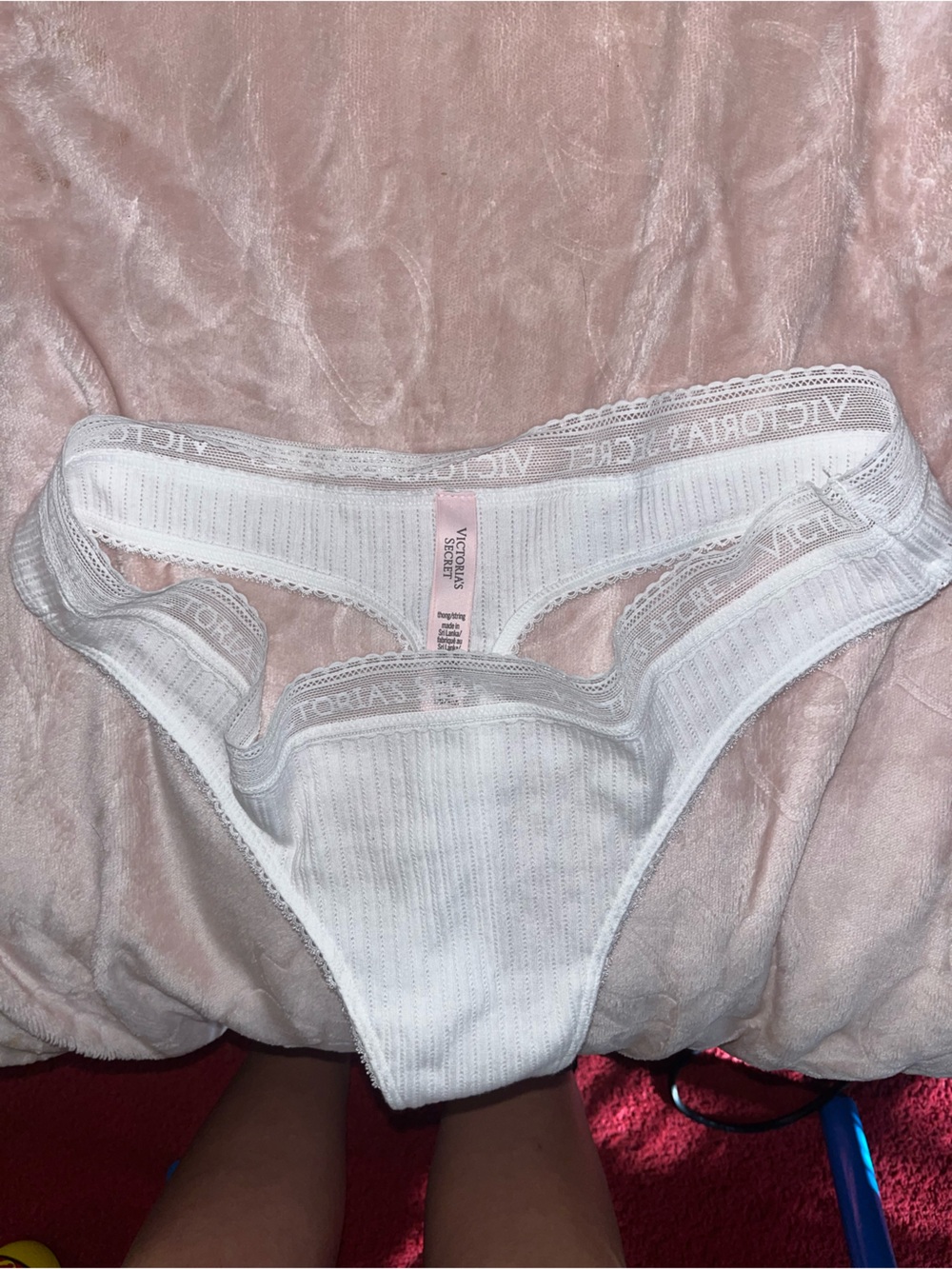 Victoria’s Secret White Thong size large